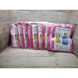 10pcs Disposable Raincoat Adult Emergency Waterproof Rain Coat Poncho Outdoors